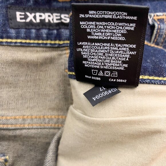 Express Blake Dark Wash Straight Leg Jeans 34x34 - Picture 5 of 7